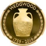 United Kingdom Elizabeth II 2019 Gold 2 Pounds Wedgwood Proof NGC PF 70 ULTRA CAMEO #5784821-006 (AG