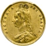 United Kingdom, Victoria, 1893 Gold Half-Sovereign, Jubilee Head, Rare - PCGS AU 50