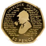 United Kingdom Elizabeth II 2019 Gold 50 Pence Sherlock Holmes Proof NGC PF 70 ULTRA CAMEO #4866495-