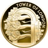 United Kingdom Elizabeth II 2020 Gold 5 Pounds Tower of London - Infamous Prison Proof Box & COA (AG