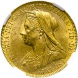 United Kingdom, Victoria, 1900 Gold Sovereign - NGC MS 62