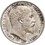 United Kingdom Edward VII 1902 Silver Shilling Matte proof
