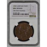 United Kingdom, Victoria, 1858 Copper Penny, NGC UNC Details