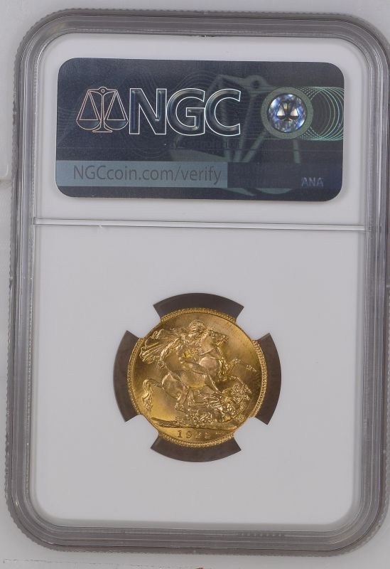 United Kingdom, George V, 1925 Gold Sovereign, NGC MS 66 - Image 4 of 4