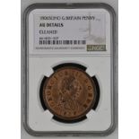 United Kingdom, George III, 1806 Copper Penny, NGC AU Details