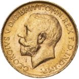 Australia, George V, 1912 P Gold Sovereign, About uncirculated