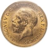 Australia, George V, 1929 P Gold Sovereign, PCGS MS63