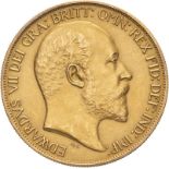 United Kingdom, Edward VII, 1902 Gold 5 Pounds (5 Sovereigns), Matte proof, About uncirculated