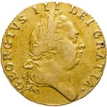Great Britain, George III, 1789 Gold Guinea, Large 9, Fine, lightly cleaned, possibly ex. mount