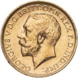 Australia, George V, 1912 S Gold Sovereign, Ex-mount