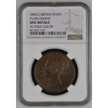 United Kingdom, Victoria, 1854 Copper Penny, NGC UNC Details