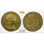 Great Britain, George III, 1762 Gold 1/4 Guinea, PCGS Genuine - AU Details (92 - Cleaned)