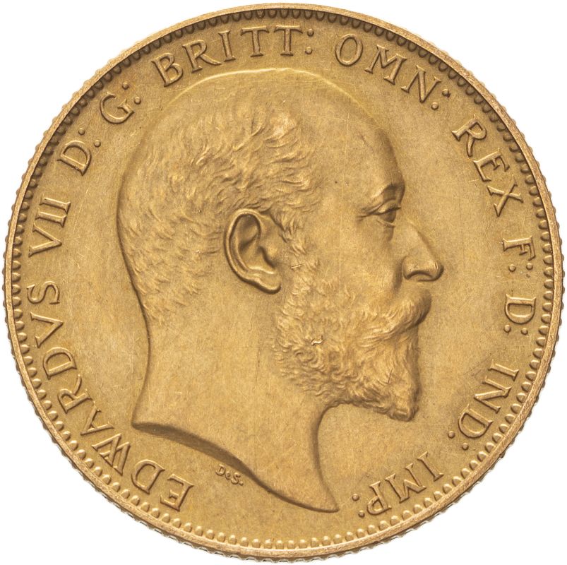 United Kingdom, Edward VII, 1902 Gold Sovereign, Matte Proof, Virtually uncirculated