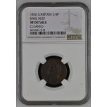 United Kingdom, George IV, 1826 Copper Farthing, NGC XF Details