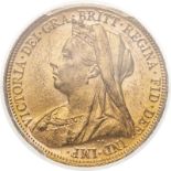 Australia, Victoria, 1900 M Gold Sovereign, PCGS MS62