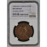 United Kingdom, George III, 1806 Copper Penny, NGC UNC Details