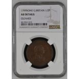 Great Britain, George III, 1799 Copper Halfpenny, NGC AU Details