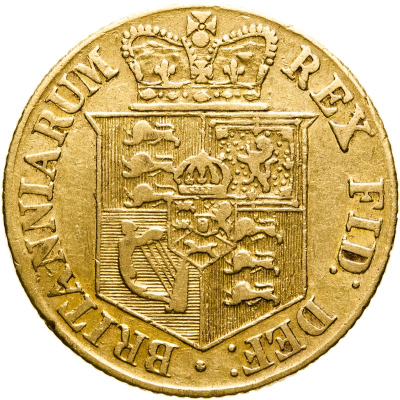 United Kingdom, George III, 1817 Gold Half-Sovereign, Fine - Image 2 of 2