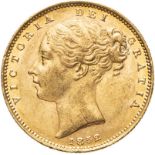 United Kingdom, Victoria, 1852 Gold Sovereign, NGC MS 60