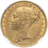 United Kingdom, Victoria, 1846 Gold Sovereign, NGC AU 53