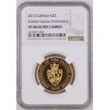 United Kingdom, Elizabeth II, 2013 Gold 2 Pounds, Anniversary of the Guinea, Proof, NGC PF 68 ULTRA