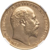 United Kingdom, Edward VII, 1902 Gold 2 Pounds (Double Sovereign), Matte proof, NGC PROOF Details