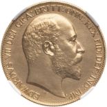 United Kingdom, Edward VII, 1902 Gold 2 Pounds (Double Sovereign), Matte proof, NGC PROOF Details