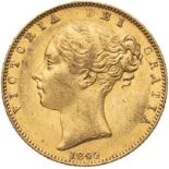 United Kingdom, Victoria, 1845 Gold Sovereign, Closer 4 5, NGC AU 58