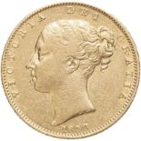 United Kingdom, Victoria, 1838 Gold Sovereign, Good fine