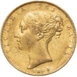 United Kingdom, Victoria, 1843 Gold Sovereign, NGC AU 53