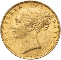 United Kingdom, Victoria, 1855 Gold Sovereign, WW incuse, NGC MS 61