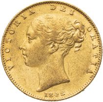 United Kingdom, Victoria, 1842 Gold Sovereign, Closed 2, NGC AU 50