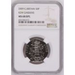 United Kingdom, Elizabeth II, 2009 CuproNickel 50 Pence, Kew Gardens, NGC MS 68 DPL