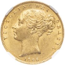 United Kingdom, Victoria, 1866 Gold Sovereign, NGC MS 62