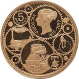 United Kingdom, Elizabeth II, 2019 Gold 5 Pounds, Birth of Queen Victoria, Proof Trial of the Pyx, L