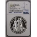 United Kingdom, Elizabeth II, 2020 Silver 5 Pounds, Three Graces, Proof, NGC PF 70 ULTRA CAMEO