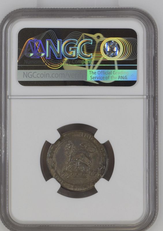 United Kingdom, Edward VII, 1902 Lot of 3 Silver Florin, Shilling, & Sixpence NGC-graded - Image 4 of 6