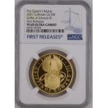 United Kingdom, Elizabeth II, 2021 Gold 100 Pounds, The Griffin of Edward III, Proof, NGC PF 69 ULTR
