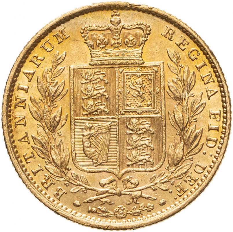 United Kingdom, Victoria, 1856 Gold Sovereign, NGC AU 58 - Image 2 of 4