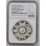 United Kingdom, Elizabeth II, 2021 Silver 5 Pounds, The Queen's Beasts 2021, Proof, NGC PF 70 ULTRA