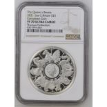 United Kingdom, Elizabeth II, 2021 Silver 5 Pounds, The Queen's Beasts 2021, Proof, NGC PF 70 ULTRA 
