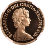 United Kingdom, Elizabeth II, 1982 Gold 2 Pounds (Double Sovereign), Proof, NGC PF 70 ULTRA CAMEO