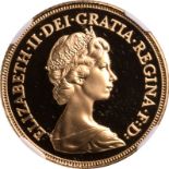 United Kingdom, Elizabeth II, 1984 Gold Sovereign, Proof, NGC PF 69 CAMEO