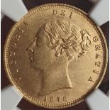 United Kingdom, Victoria, 1878 Gold Half-Sovereign, NGC MS 63