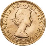 United Kingdom, Elizabeth II, 1968 Gold Sovereign, Choice uncirculated