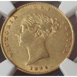 United Kingdom, Victoria, 1846 Gold Half-Sovereign, NGC AU 58