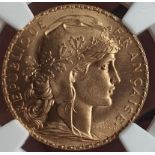 France, Third Republic, 1913 Gold 20 Francs, NGC MS 66