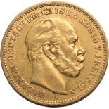 Germany: Prussia, Wilhelm I, 1883 A Gold 20 Mark, Very fine