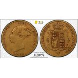 United Kingdom, Victoria, 1853 Gold Half-Sovereign, PCGS VF20