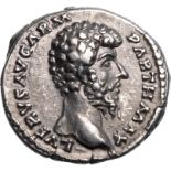 Ancient Rome: Roman Imperial, Lucius Verus (161-169 AD), Silver Denarius, Very fine